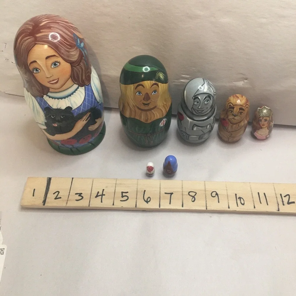 Wizard of Oz Golden Cockerel Collection Russian Nestling Dolls Signed by Artist
